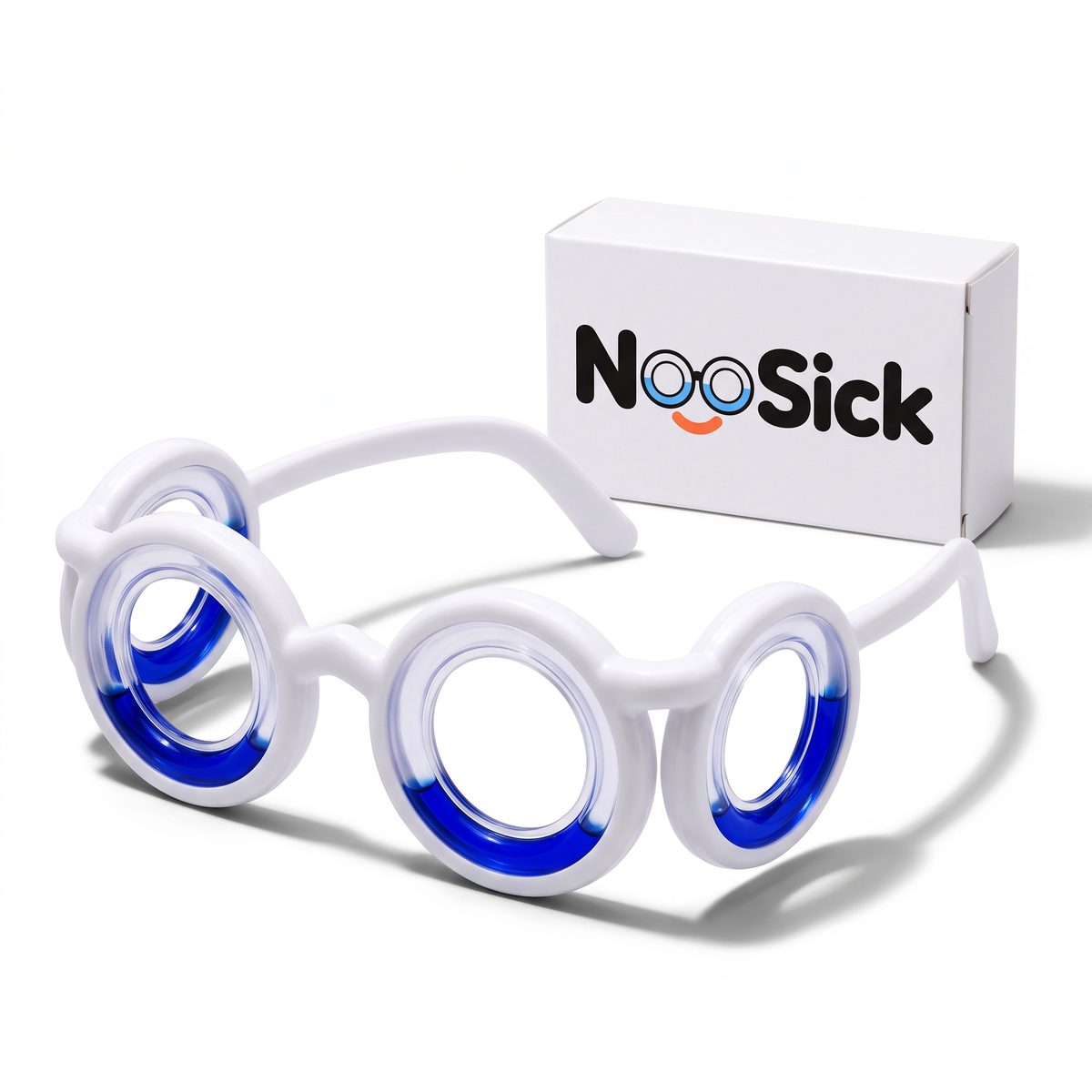 NooSick travel sickness glasses with box